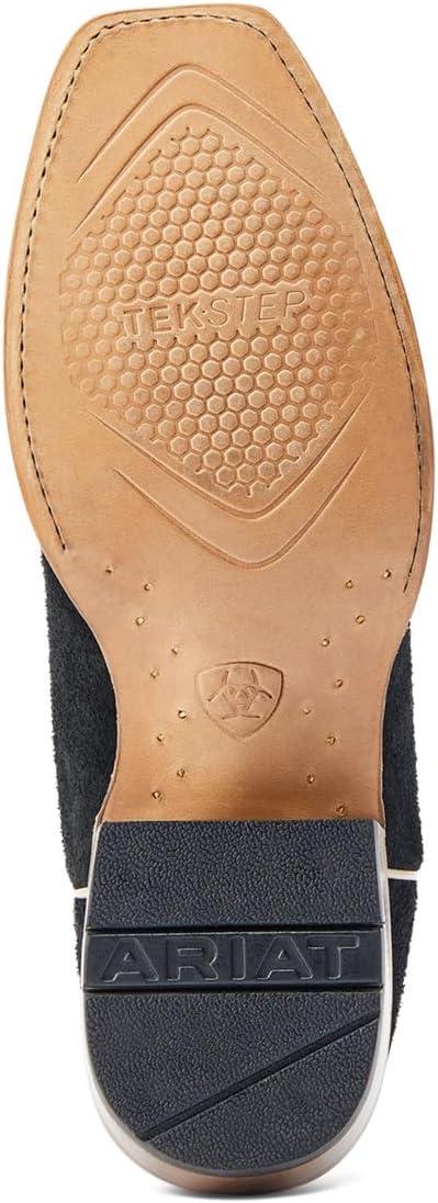 imageARIAT mens Futurity Showman Western BootBlack RoughoutRoaring Turquoise