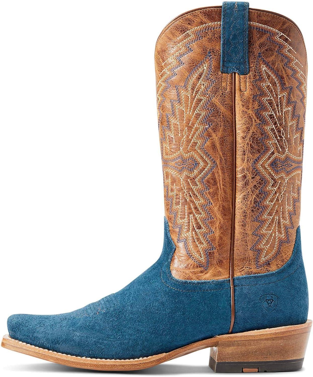imageARIAT mens Futurity Showman Western BootNavy Roughout