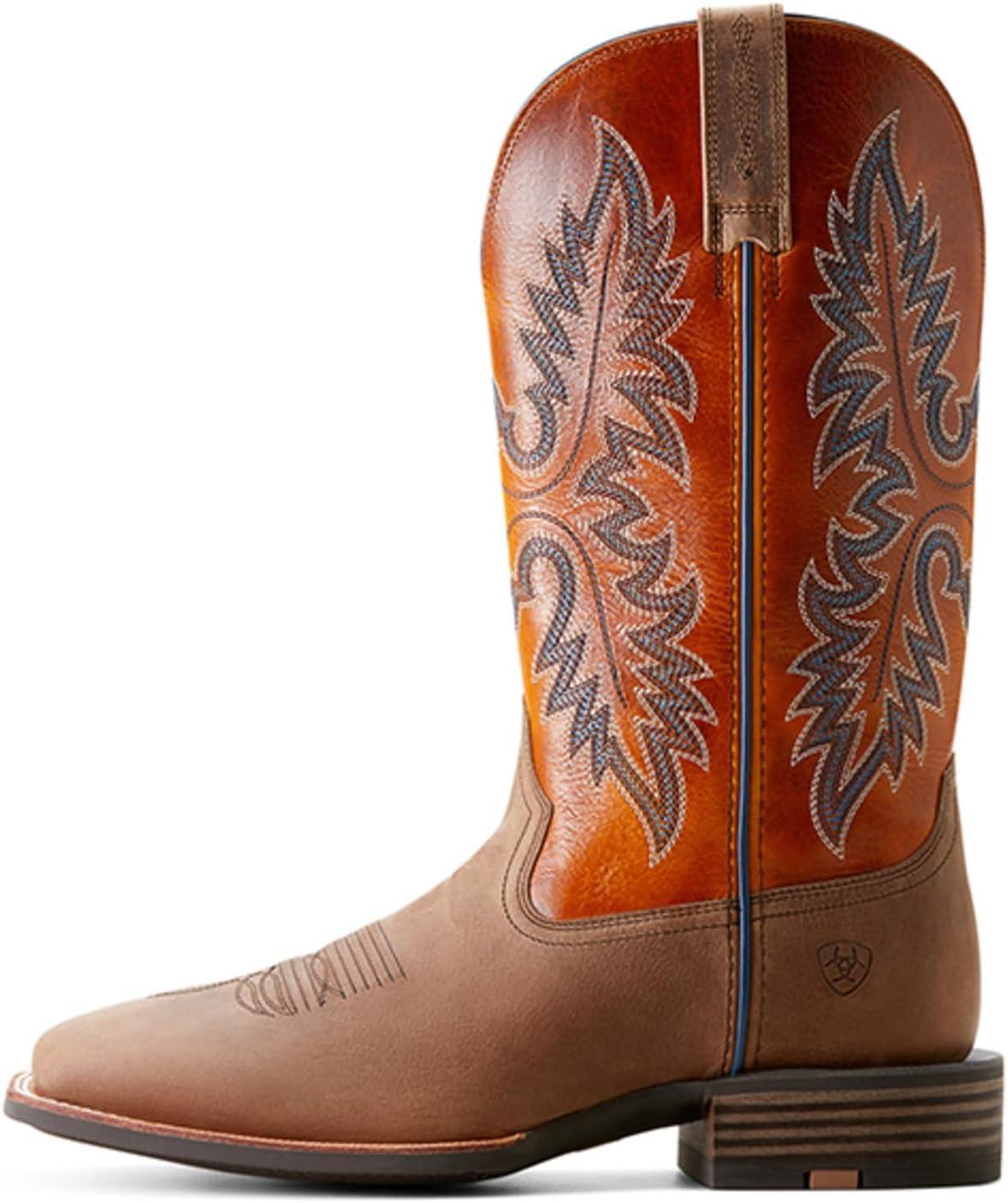 imageARIAT mens Hudson Cowboy BootLight TanMarigold