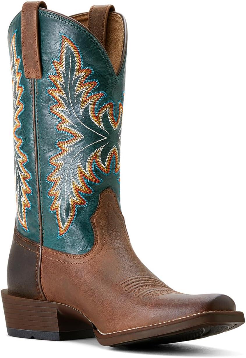 imageARIAT mens Renegade Cowboy BootVintage OakDeep Teal