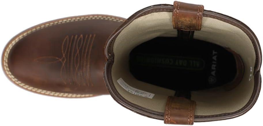 imageARIAT mens Ridgeback Round Toe Cowboy BootDistressed Tan