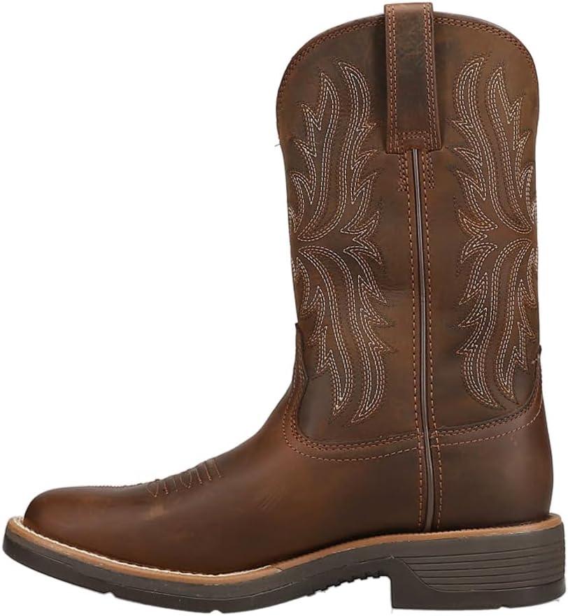 imageARIAT mens Ridgeback Round Toe Cowboy BootDistressed Tan