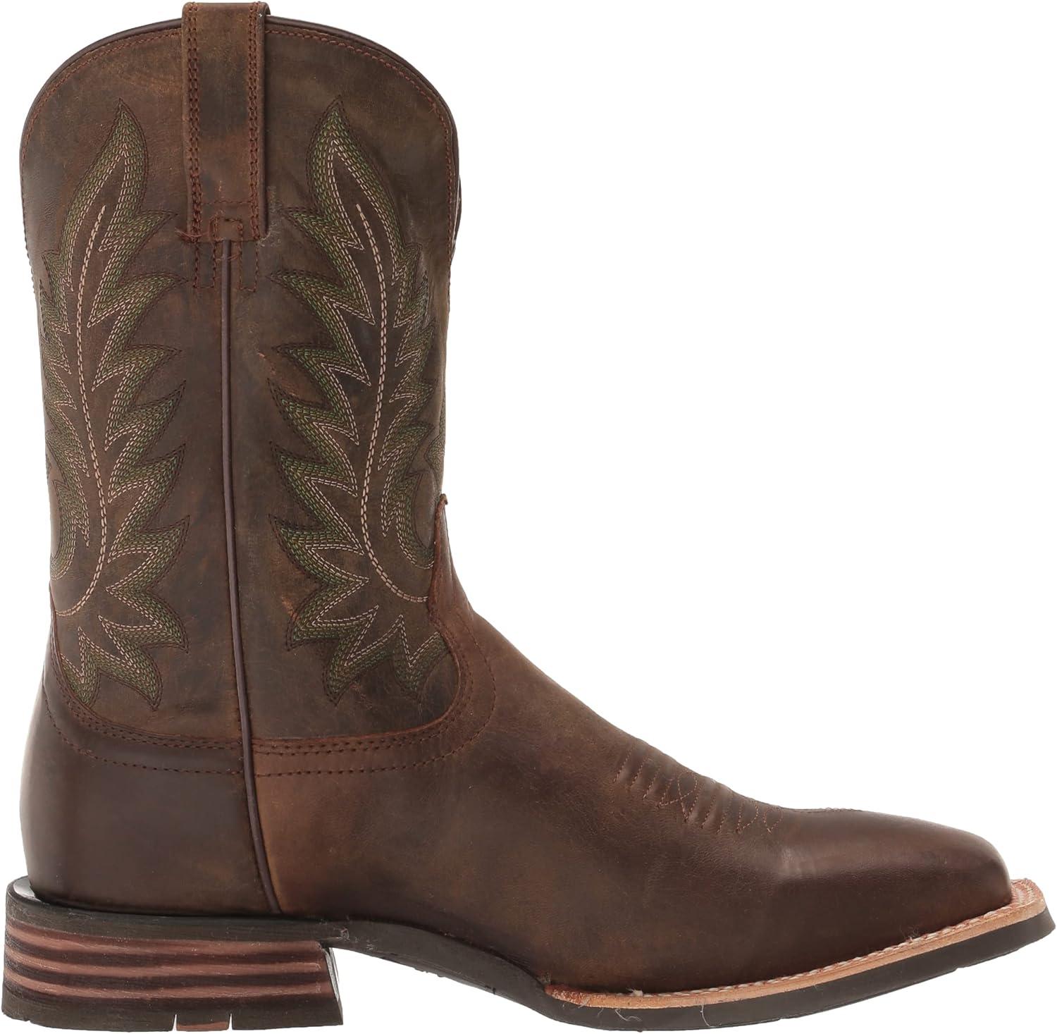 imageARIAT mens Ridin High Western BootPecan Brown