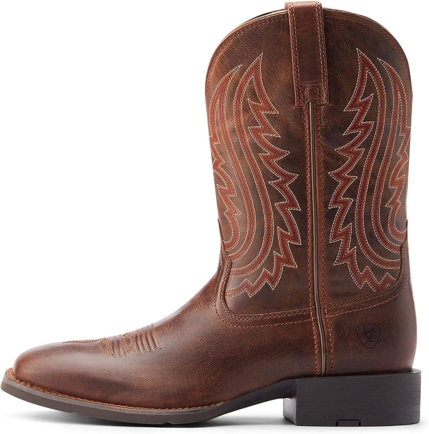 imageARIAT mens Sport Big Country Western BootAlmond Buff