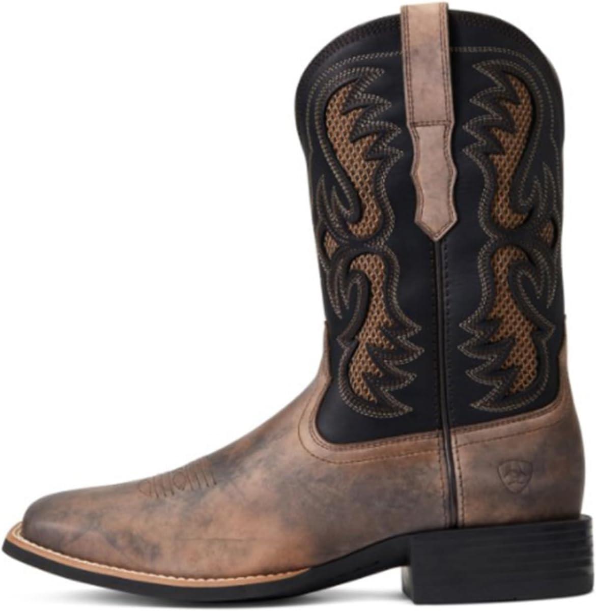 imageARIAT mens Sport Fresco Venttek Western BootHerd Brown