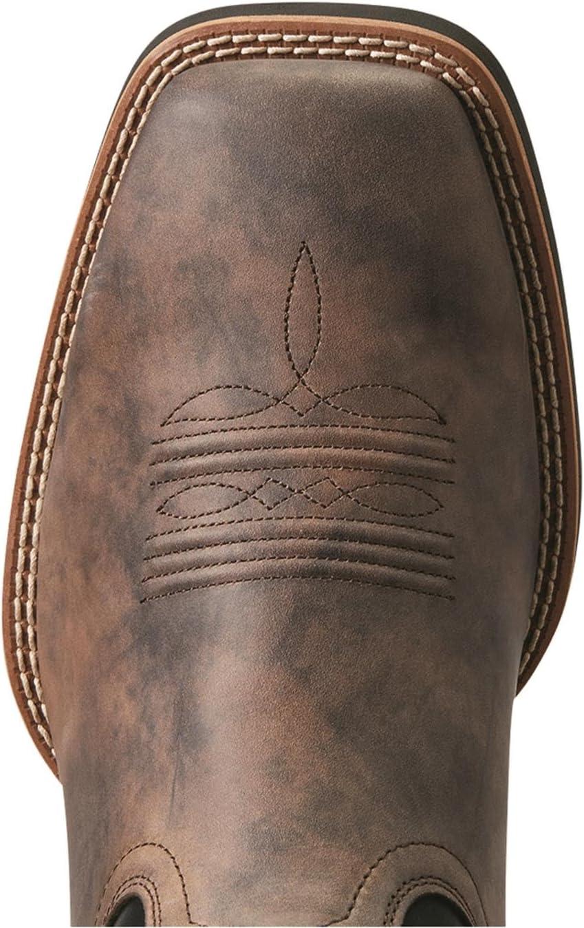 imageARIAT mens Sport Fresco Venttek Western BootHerd BrownBlank Ink