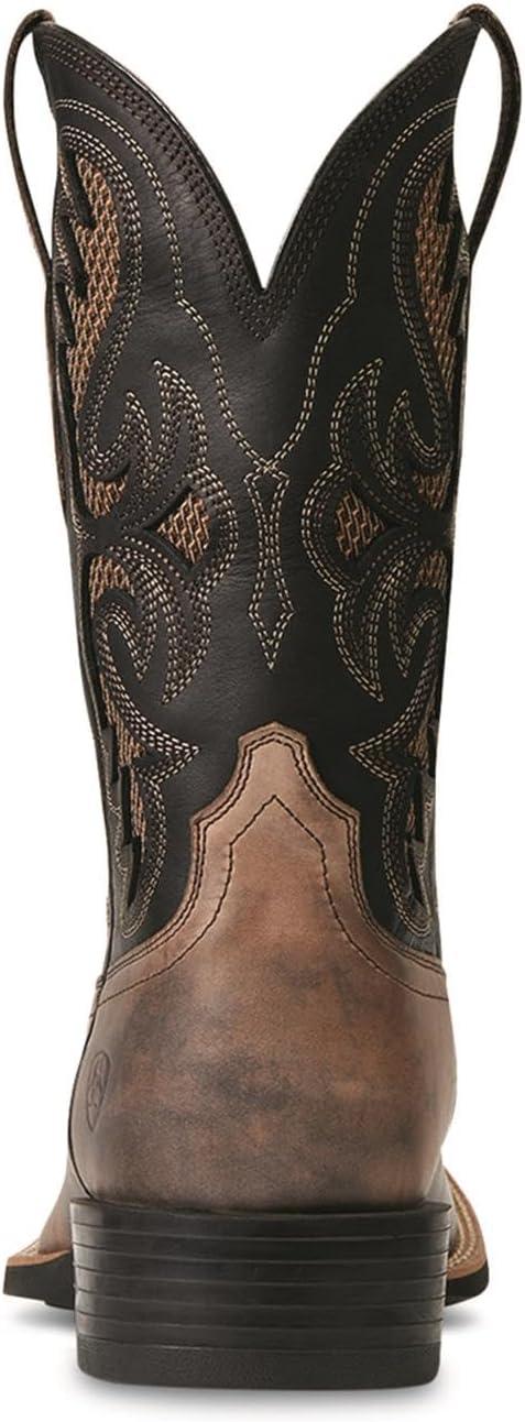 imageARIAT mens Sport Fresco Venttek Western BootHerd BrownBlank Ink