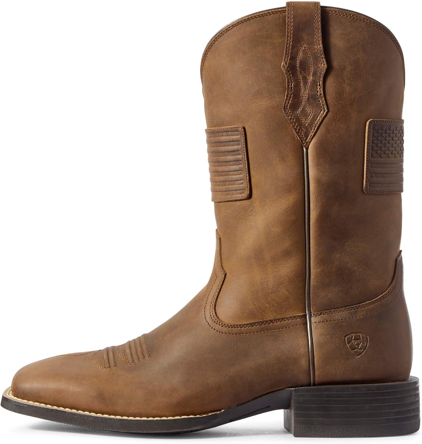 imageARIAT mens Sport Patriot Ii Western BootDistressed Tan