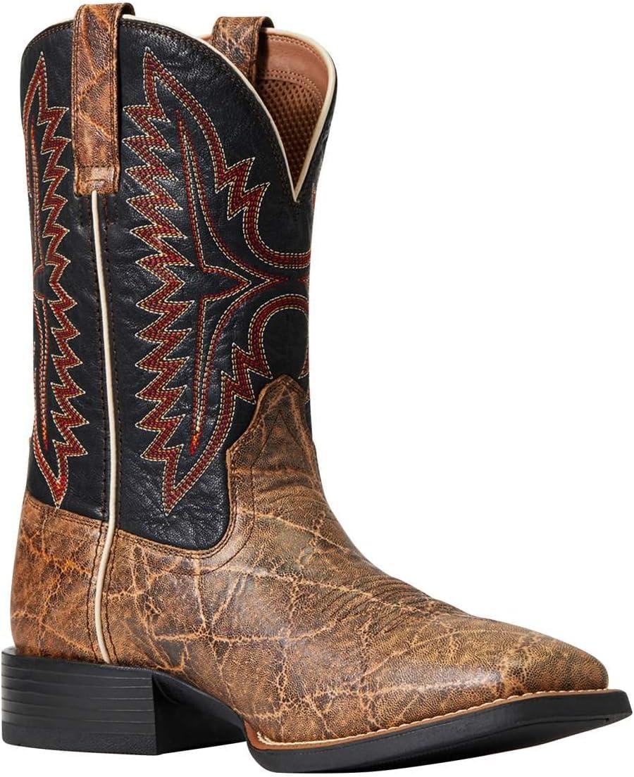 imageARIAT mens Sport Smokewagon Western BootGrizzly Elephant Print