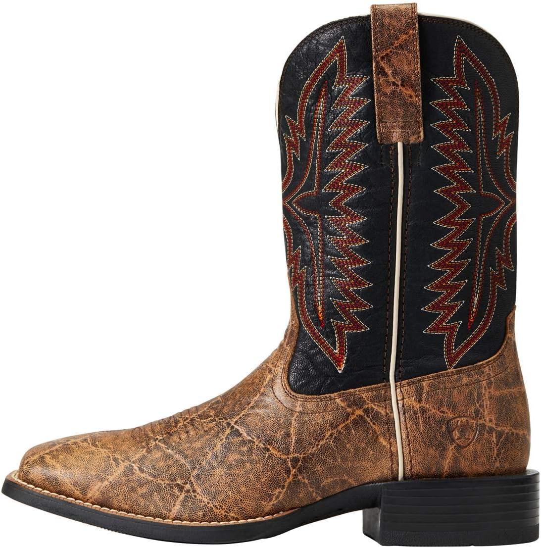 imageARIAT mens Sport Smokewagon Western BootGrizzly Elephant Print