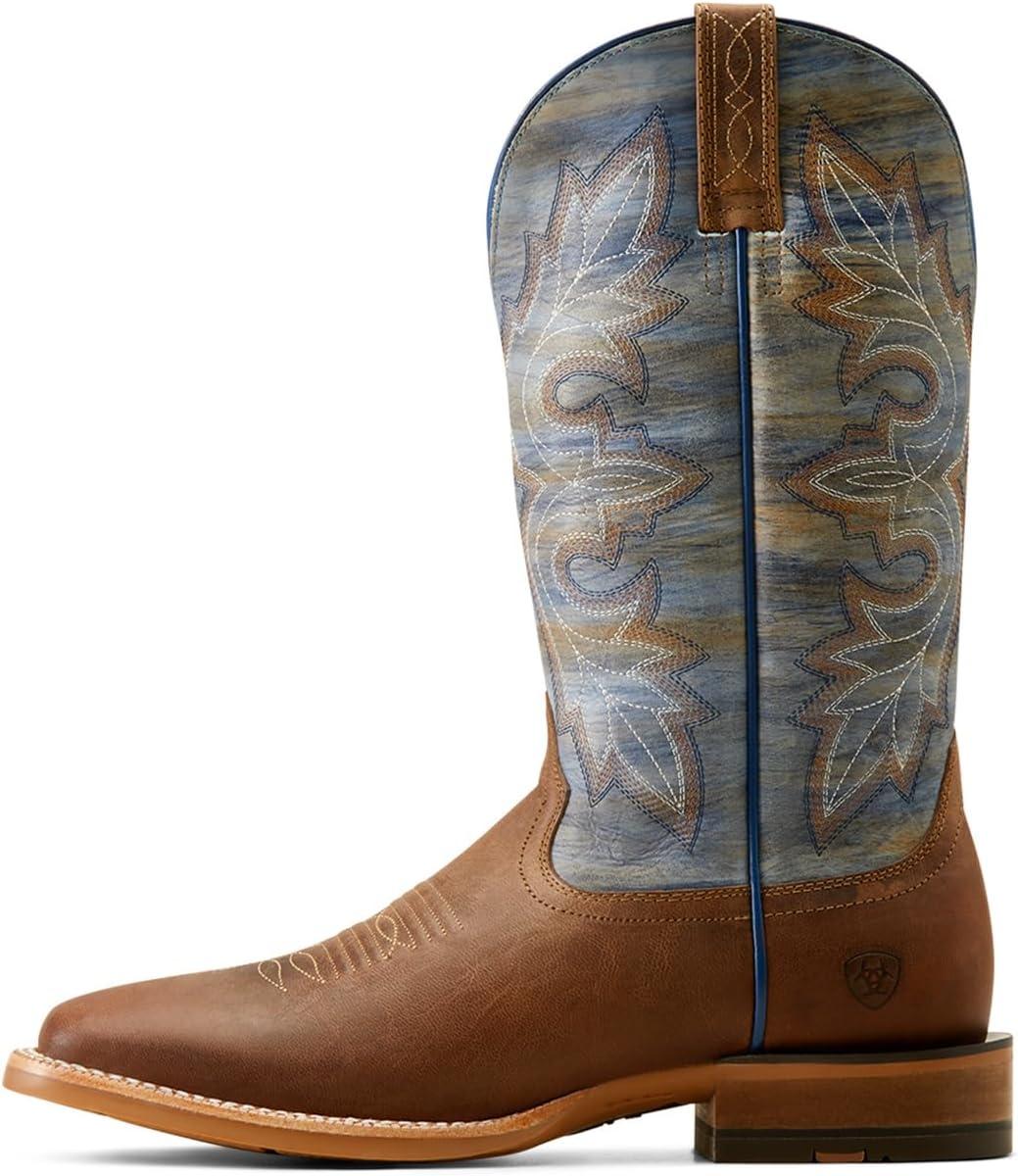 imageARIAT mens Standout Cowboy BootCloud BlueLoco Brown