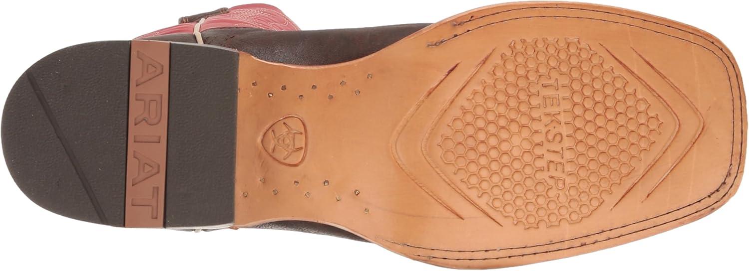 imageAriat Mens Circuit Paxton Western BootChestnut BrownFire Red