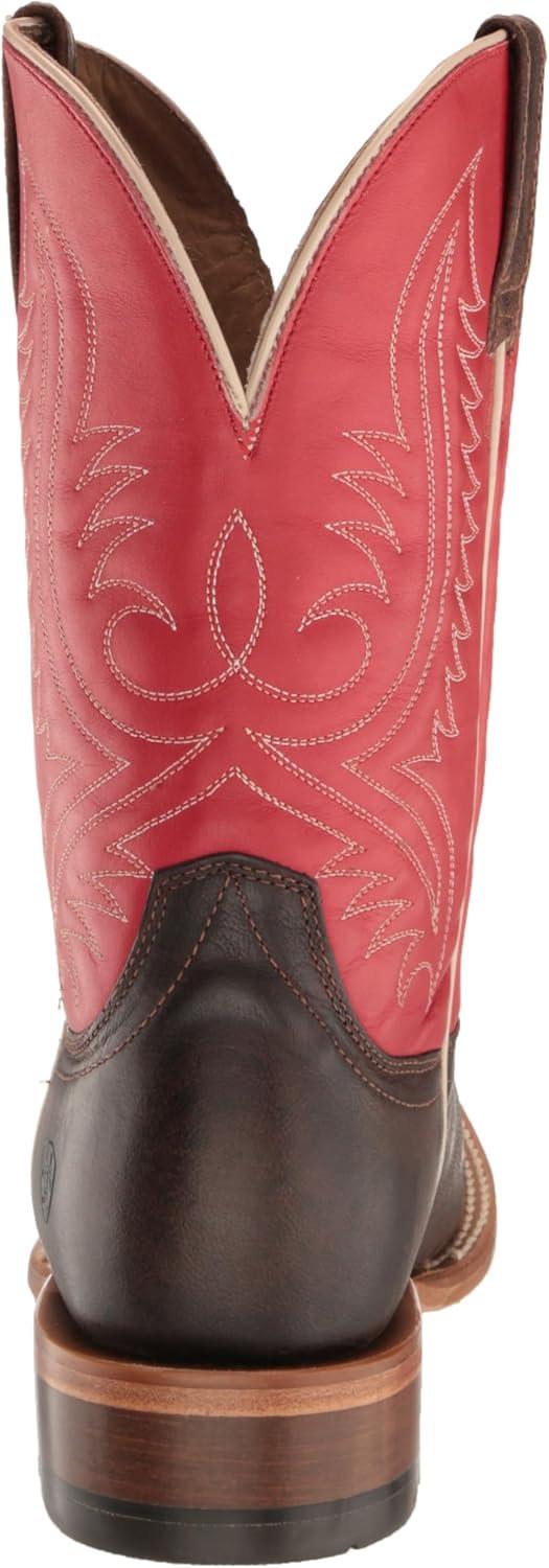 imageAriat Mens Circuit Paxton Western BootChestnut BrownFire Red