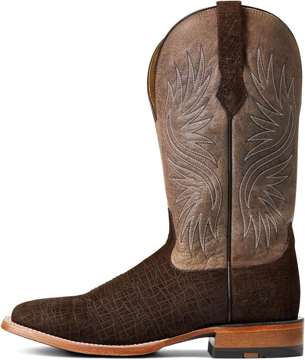 imageAriat Mens Circuit Rockridge Western BootDark CoffeeConch Tan