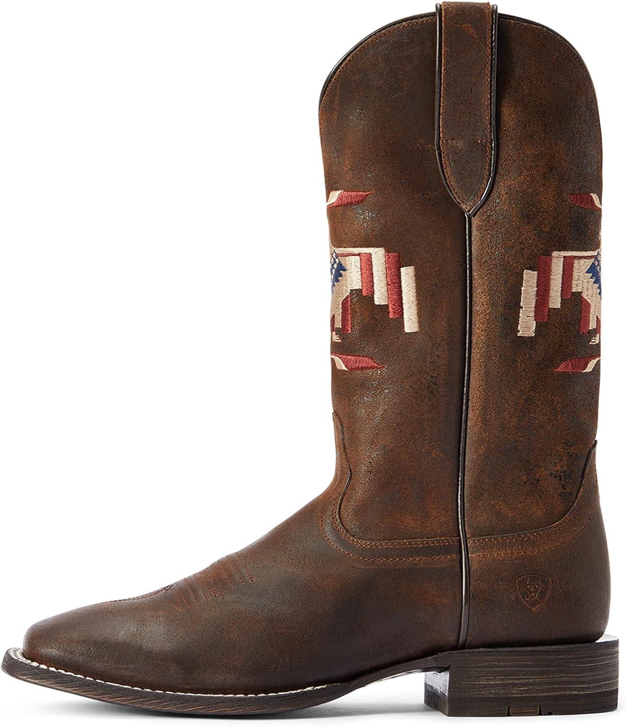 imageAriat Mens Circuit Thunderbird Chimayo Western BootSaddle Up Brown