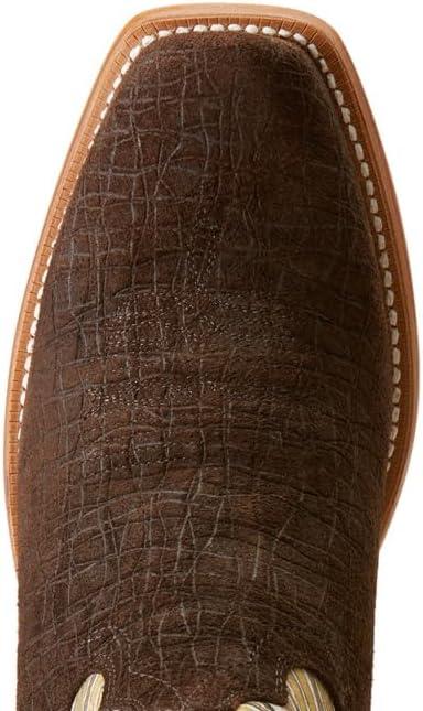 imageAriat Mens Futurity Chimayo Western BootChocolate Hippo PrintSanta Fe Mustard