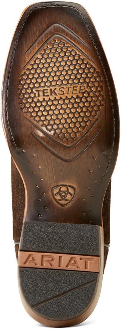 imageAriat Mens Futurity Chimayo Western BootChocolate Hippo PrintSanta Fe Mustard