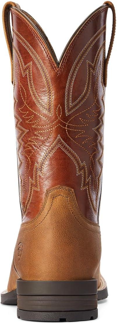 imageAriat Mens Hybrid Ranchwork Western BootSorrel CrunchRustic Red