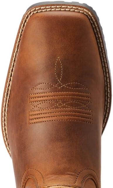 imageAriat Mens Hybrid Ranchwork Western BootThatch Brown