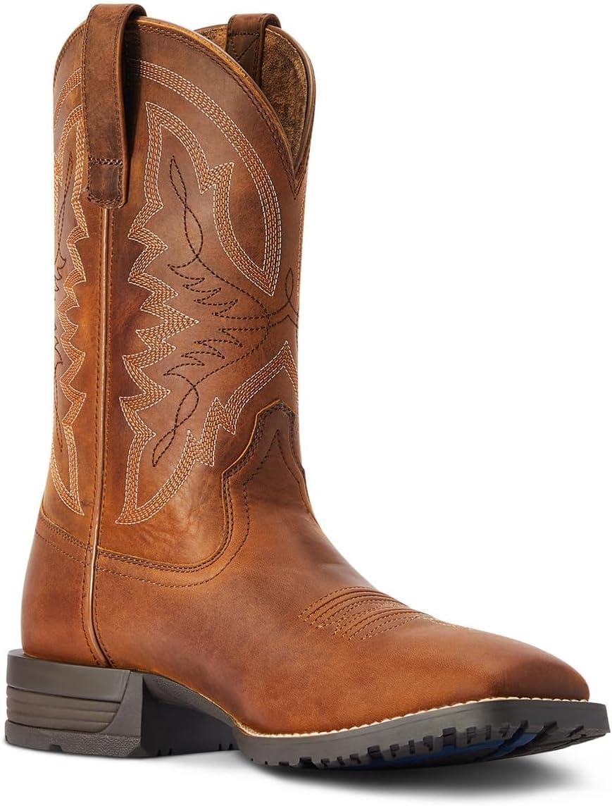 imageAriat Mens Hybrid Ranchwork Western BootThatch Brown