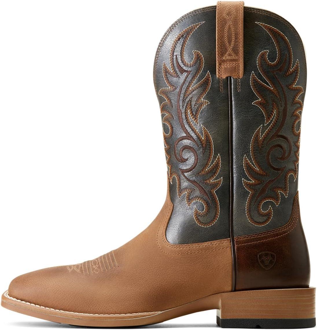 imageAriat Mens Lasco Ultra Western BootLight TanSmokey Blue