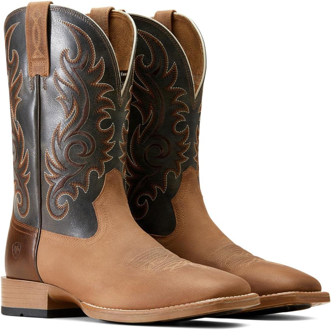 imageAriat Mens Lasco Ultra Western BootLight TanSmokey Blue