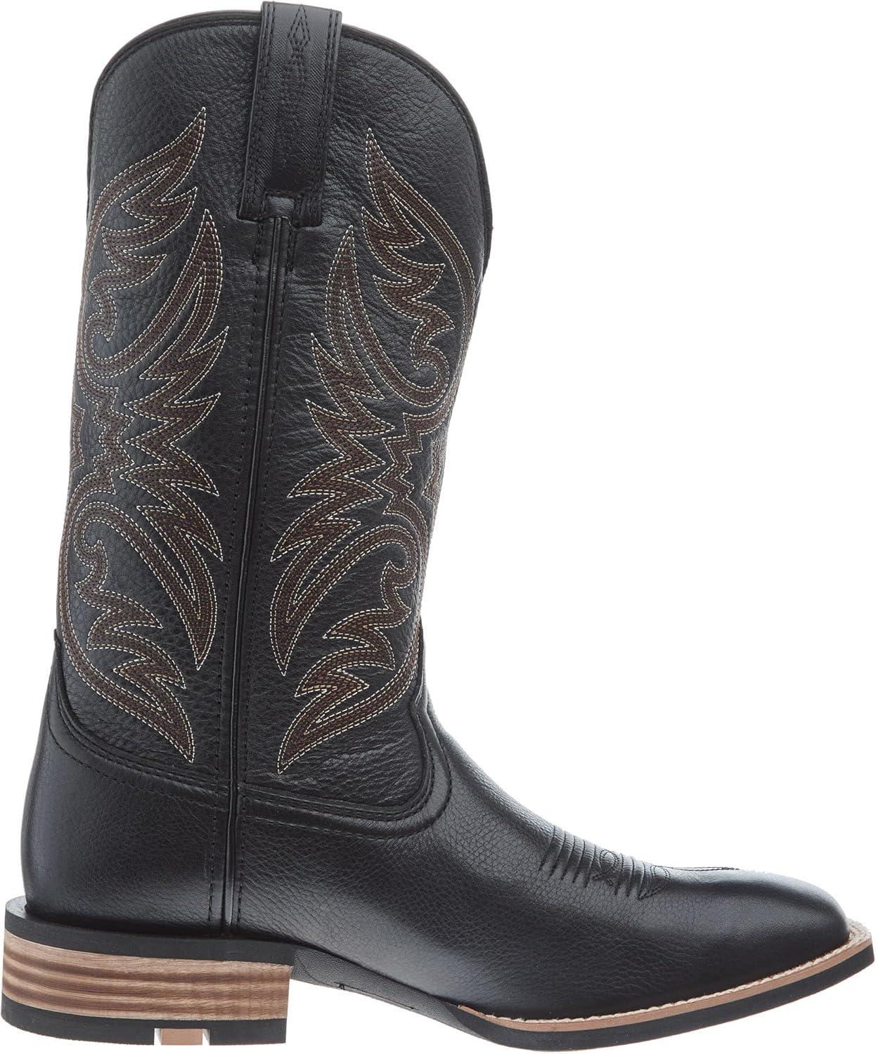 imageAriat Mens Ricochet Cowboy Boot Black Carbon 85