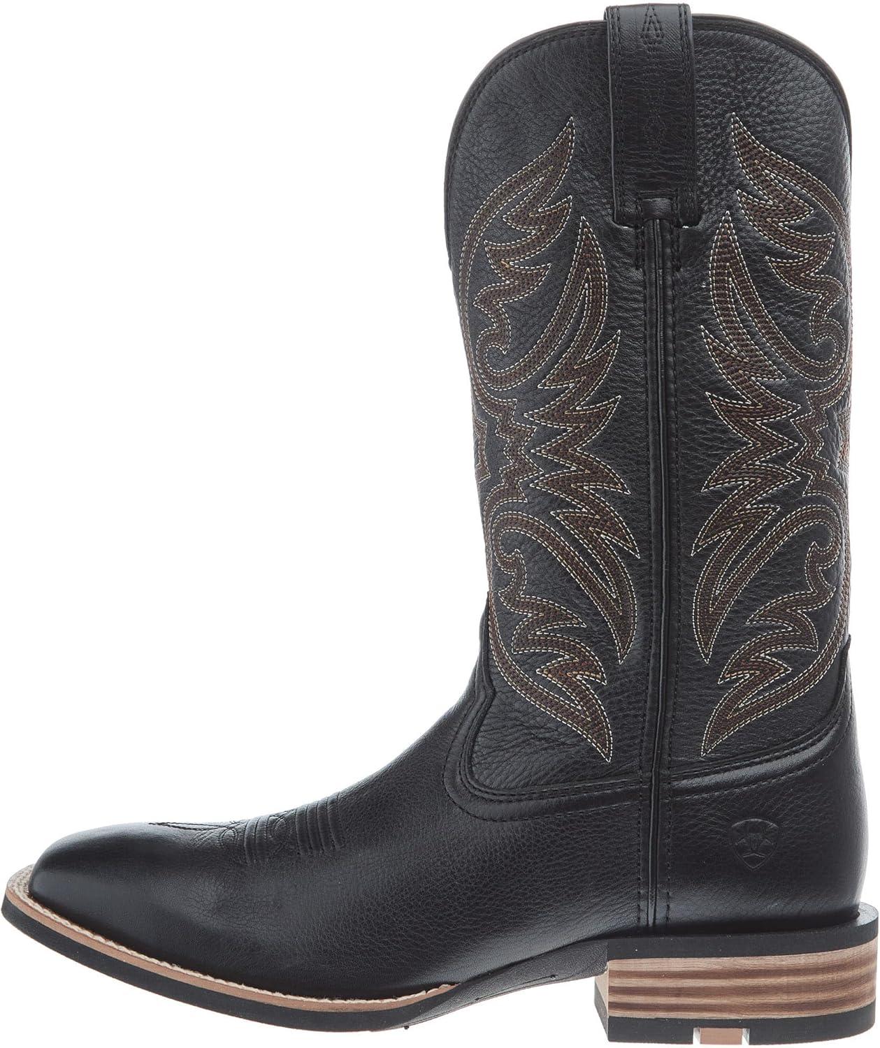 imageAriat Mens Ricochet Cowboy Boot Black Carbon 85