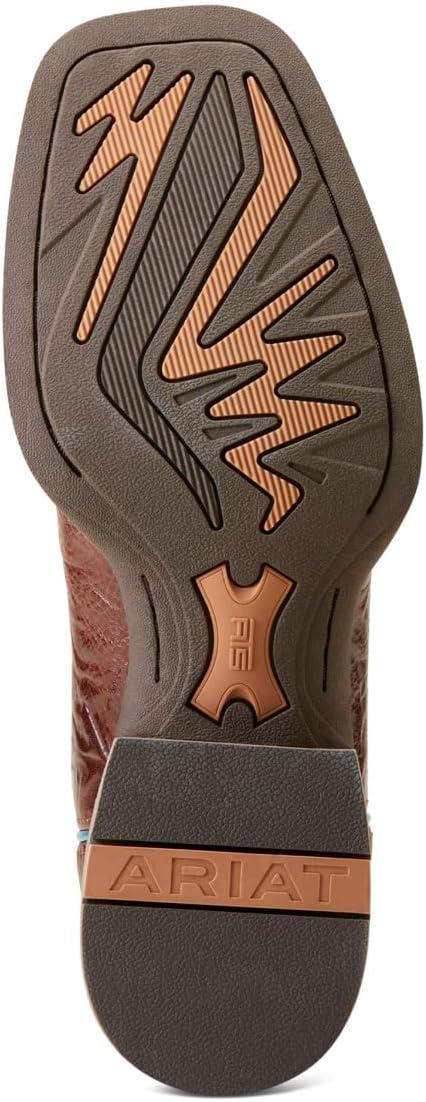 imageAriat Mens Ricochet Cowboy BootGingersnapMarble Brown