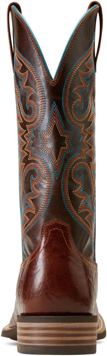 imageAriat Mens Ricochet Cowboy BootGingersnapMarble Brown