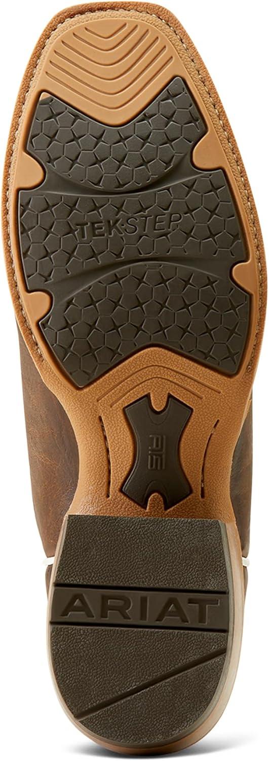 imageAriat Mens Ringer Cowboy BootBright Blue PatentTobacco Toffee