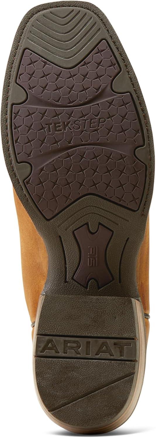 imageAriat Mens Ringer Cowboy BootRed CedarPolo Tan