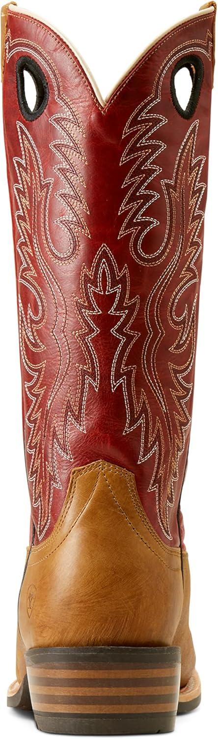 imageAriat Mens Ringer Cowboy BootRed CedarPolo Tan