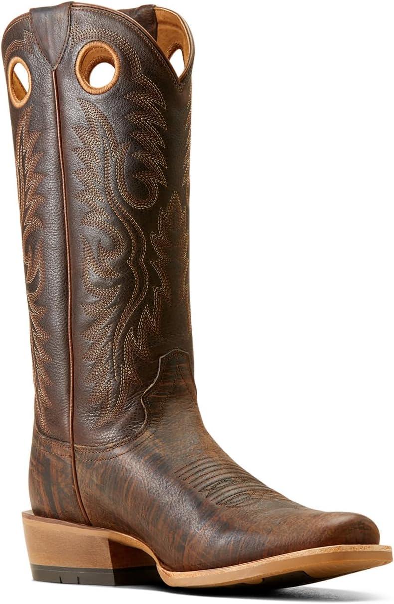 imageAriat Mens Ringer Cowboy BootToffee CrunchDusted Wheat