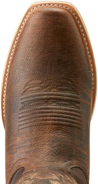 imageAriat Mens Ringer Cowboy BootToffee CrunchDusted Wheat