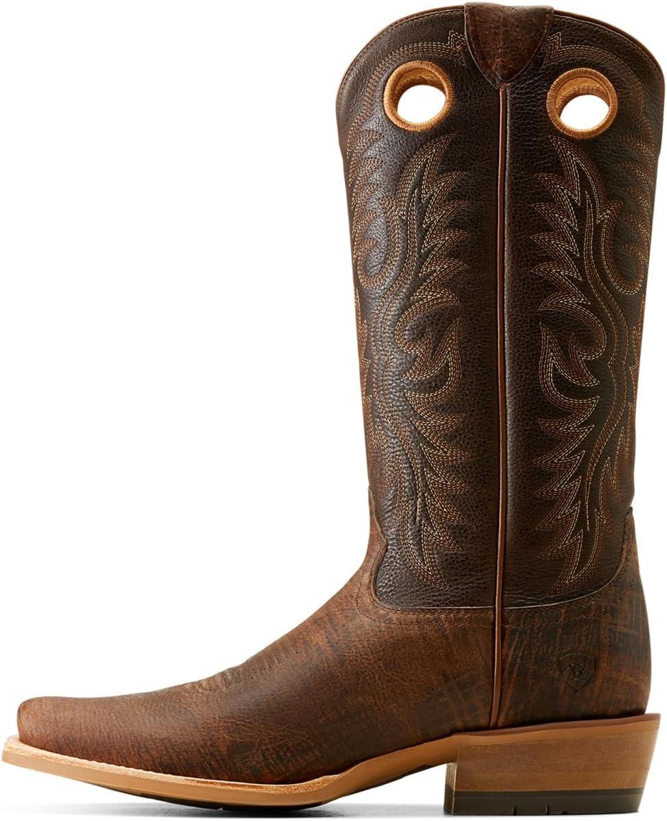 imageAriat Mens Ringer Cowboy BootToffee CrunchDusted Wheat