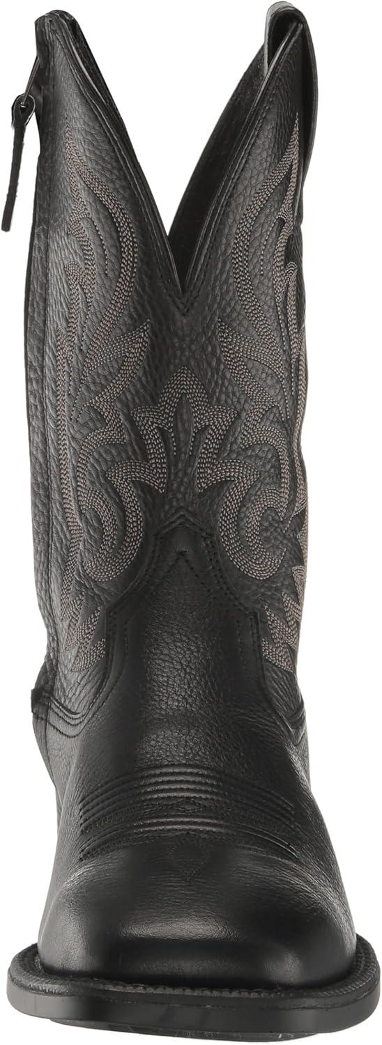 imageAriat Mens Slim Zip Ultra Western BootBlack Deertan