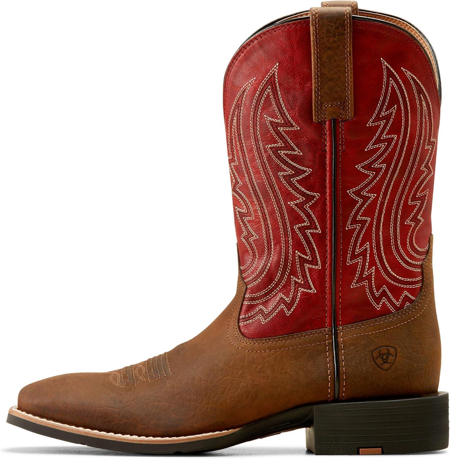 imageAriat Mens Sport Big Country Cowboy BootBright RedWillow Branch