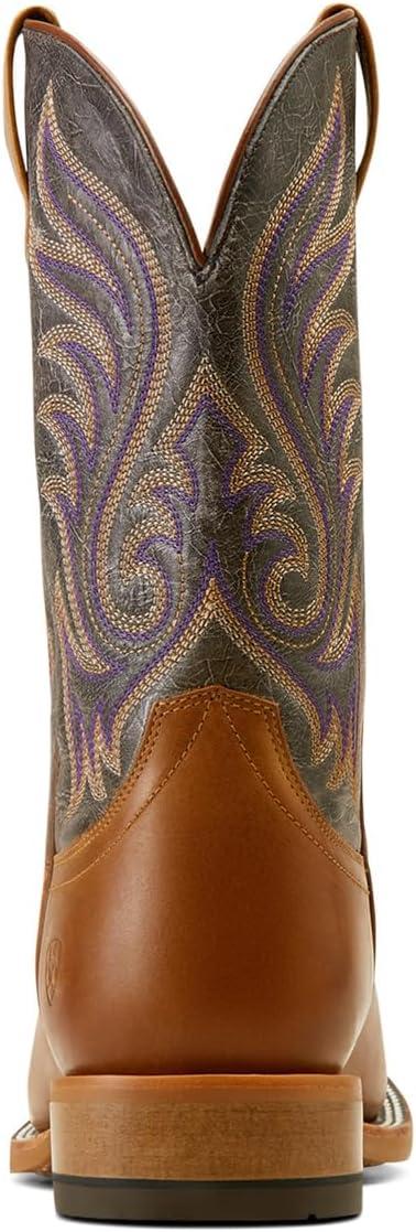 imageAriat Mens Sport Big Country Cowboy BootSmokey PurpleRodeo Tan