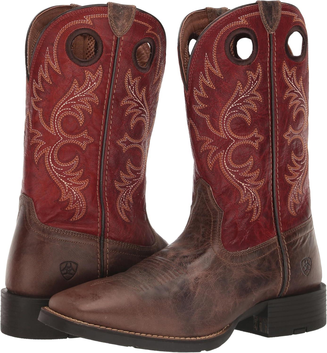 imageAriat Mens Sport Rodeo Western BootCrazy Crunch Tan