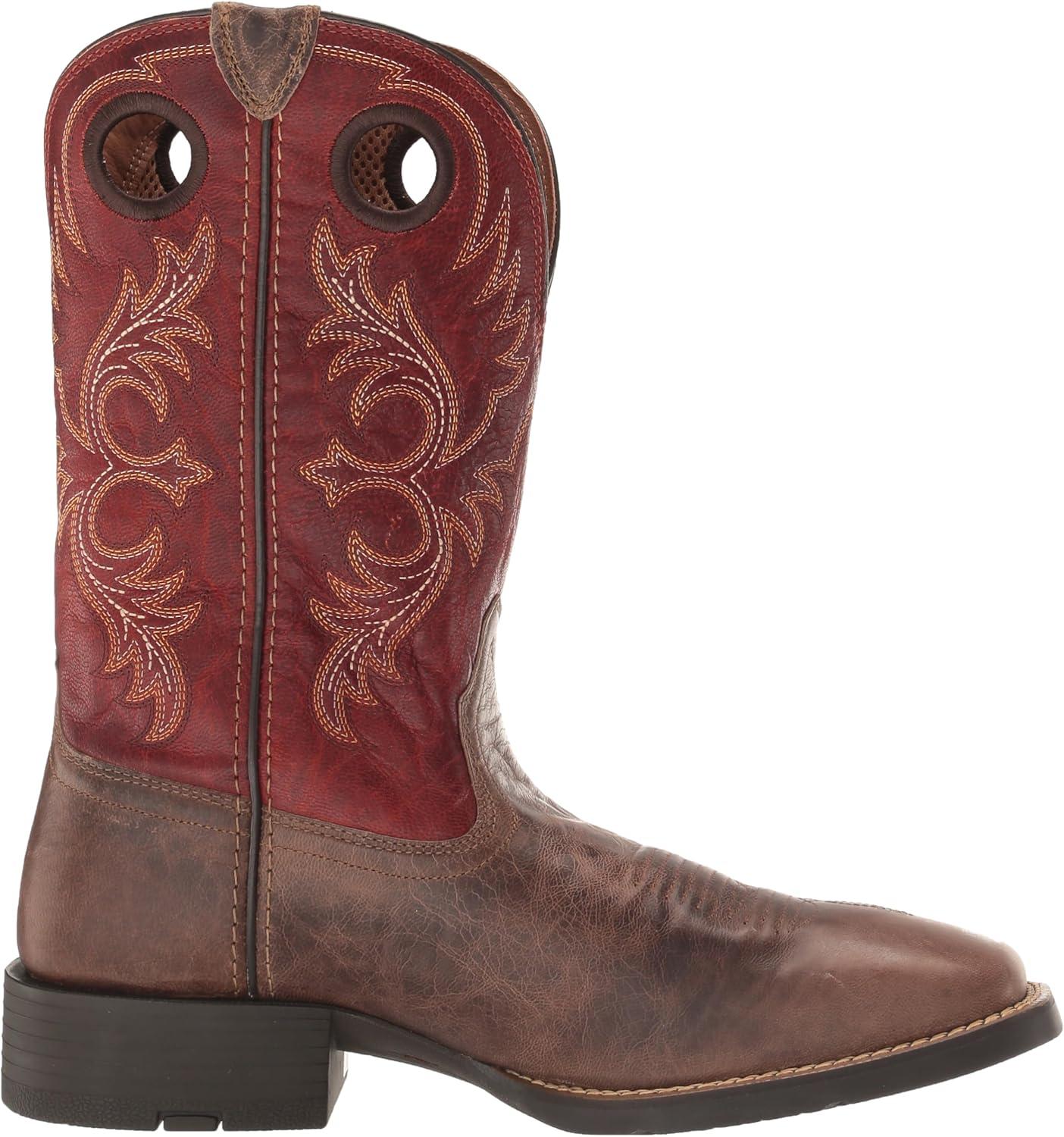 imageAriat Mens Sport Rodeo Western BootCrazy Crunch Tan