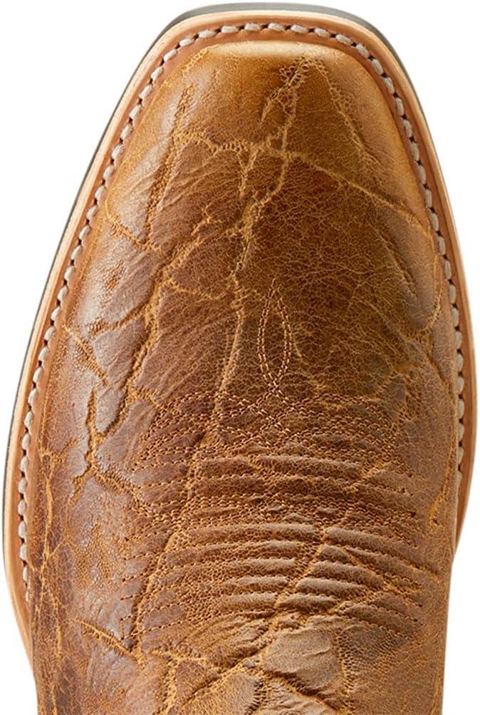 imageAriat Mens Stadtler Cowboy BootAging BarrelSmoked Tan