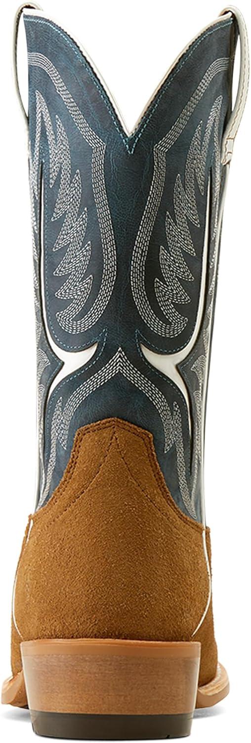 imageAriat Mens Stadtler Cowboy BootOcean BlueDijon Roughout