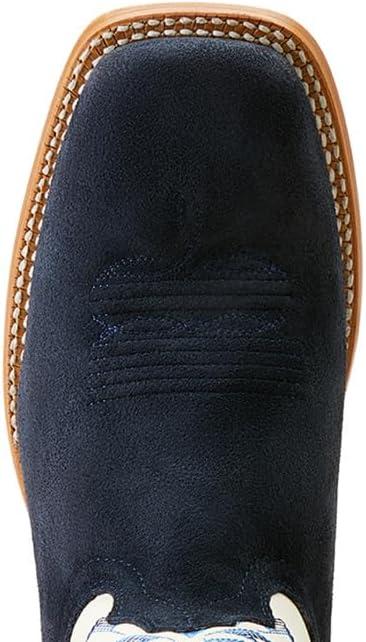 imageAriat Mens Sting Cowboy BootBlancoIndigo Roughout