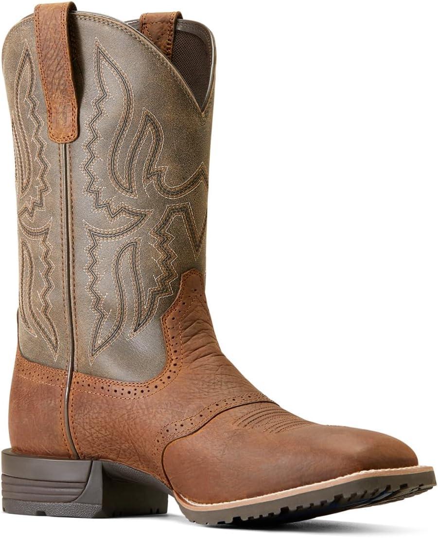imageAriat mens Hybrid Ranchway Western BootEarthArizona Brown