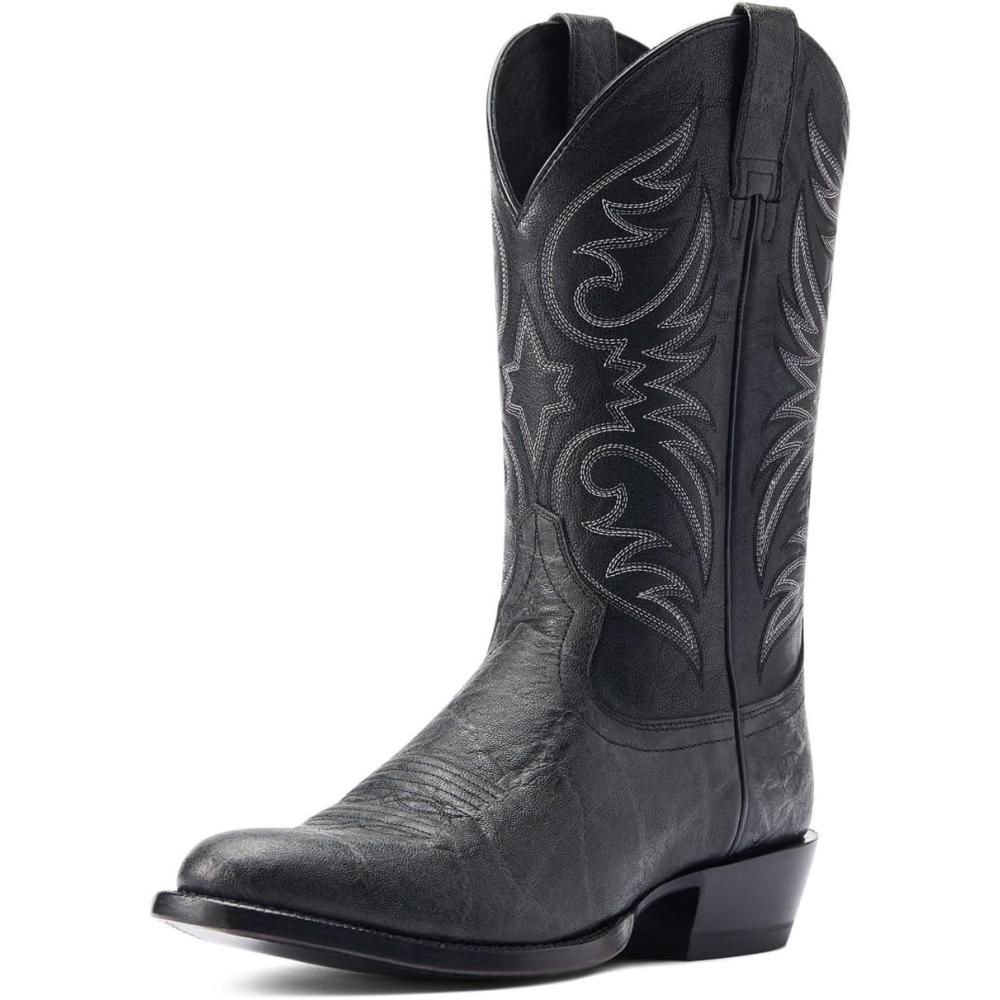 imageARIAT mens Bankroll Western BootWestern BootBlack Hippo PrintBayou Black