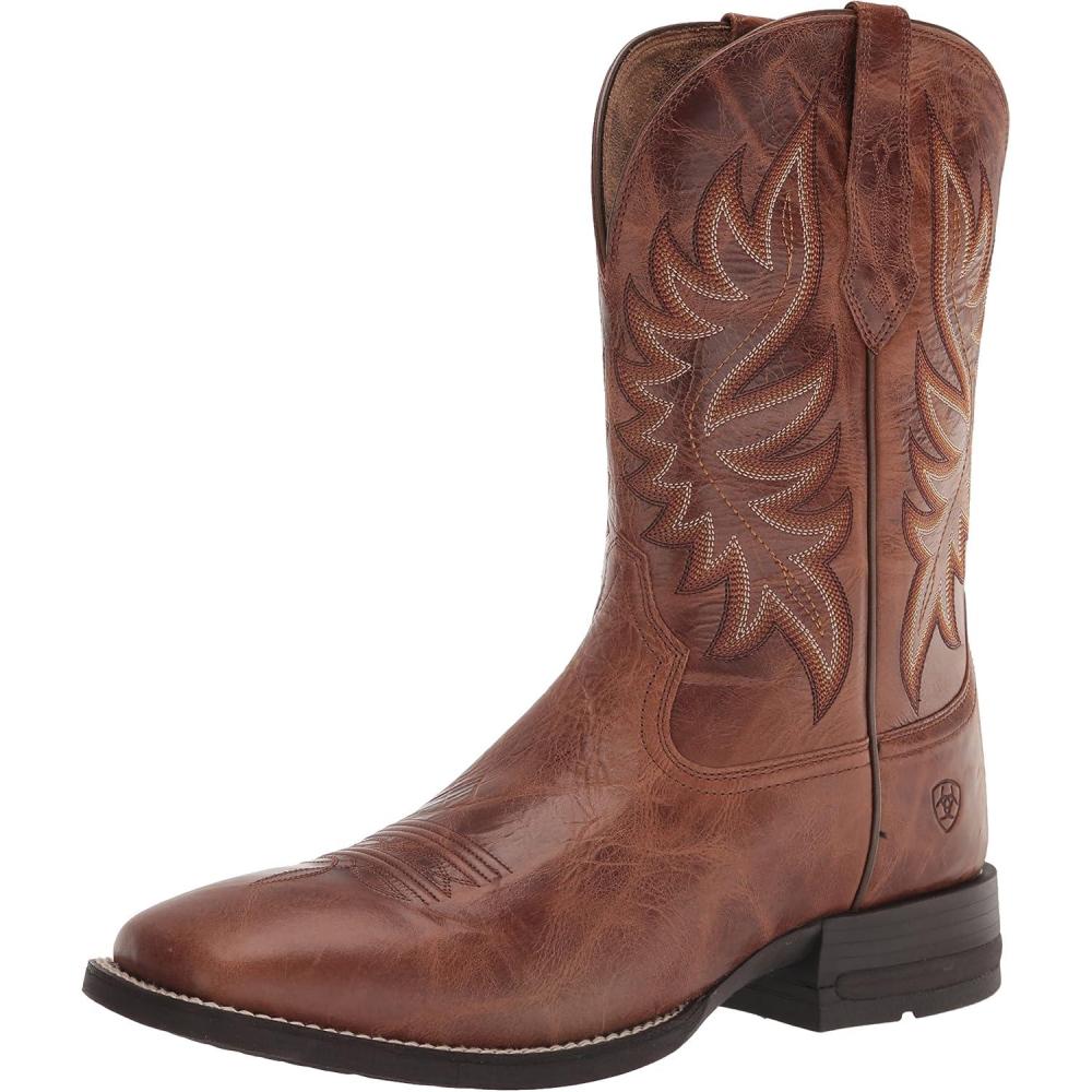 imageARIAT mens Brander Western BootDark Tan