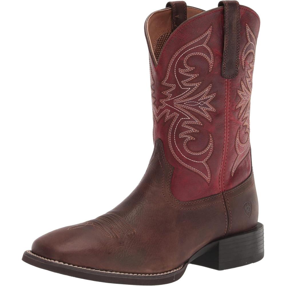 imageARIAT mens Sport Pardner Western BootMatte Rebel Brown