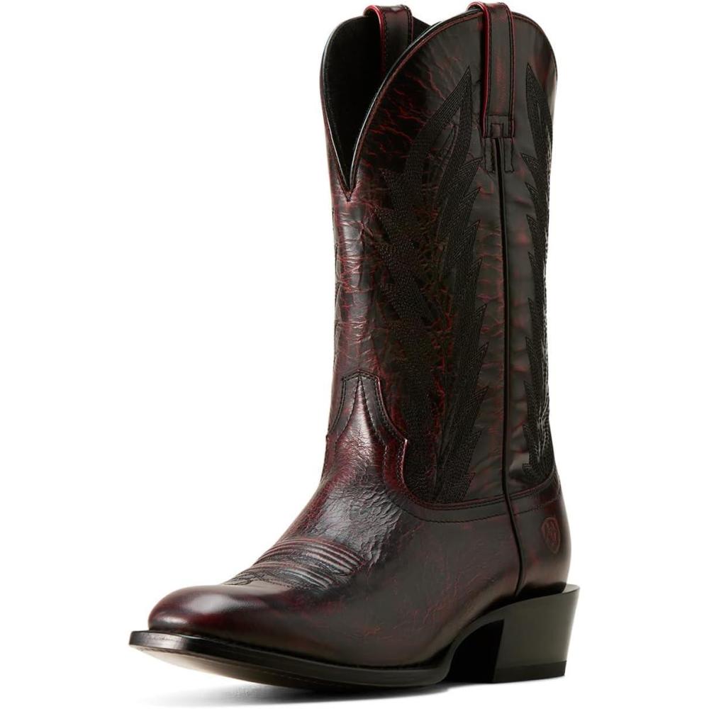 imageARIAT mens Willie Western BootBlack Cherry