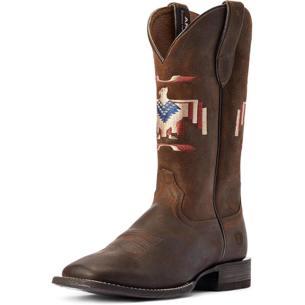 imageAriat Mens Circuit Thunderbird Chimayo Western BootSaddle Up Brown